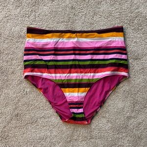 Aerie Pink and Orange high waist Bikini Bottom